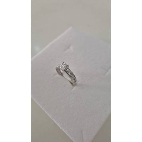 ANELLO Donna Fascia Di Pavè Pietra...