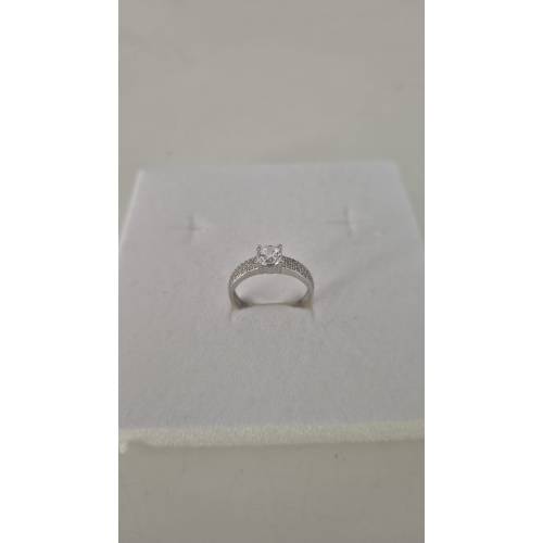 ANELLO Donna Fascia Di Pavè Pietra...