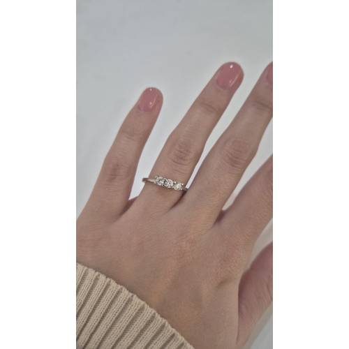 ANELLO Da Donna TRILOGY Con Zirconi...