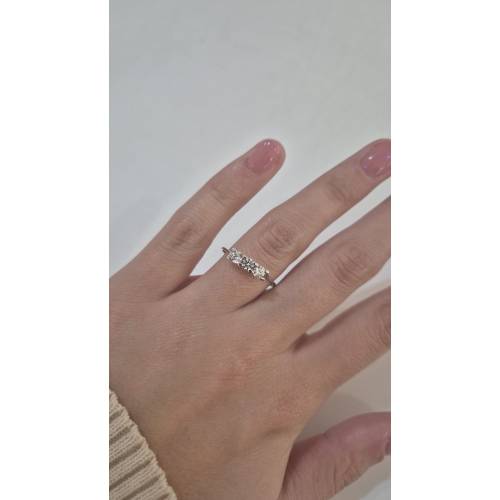 ANELLO Da Donna TRILOGY Con Zirconi...