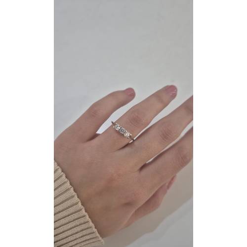 ANELLO Da Donna TRILOGY Con Zirconi...