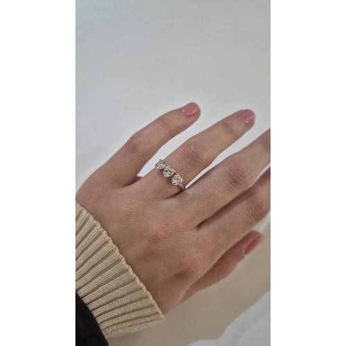 ANELLO Da Donna TRILOGY Con Zirconi A...