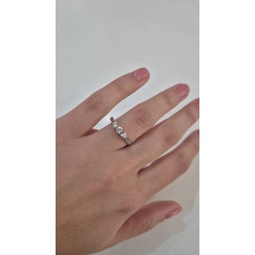 ANELLO Da Donna TRILOGY Con Zirconi...