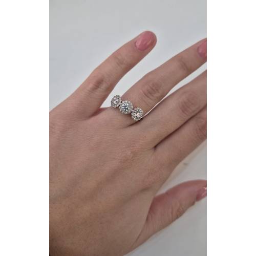 ANELLO Da Donna TRILOGY Con Zirconi...