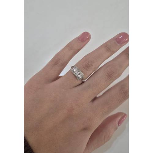 ANELLO Da Donna TRILOGY Con Zirconi...