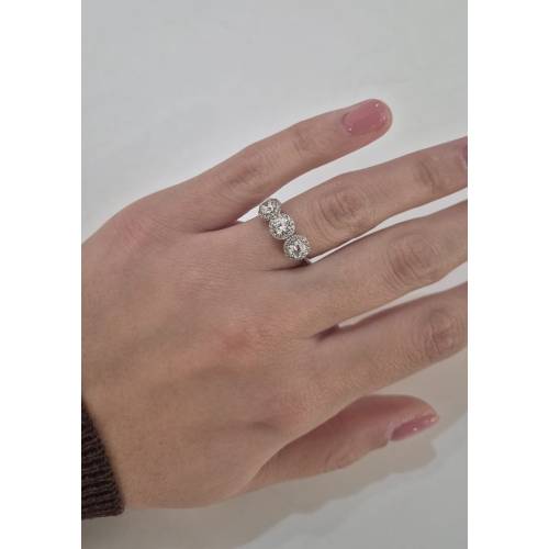 ANELLO Da Donna TRILOGY Con Zirconi...