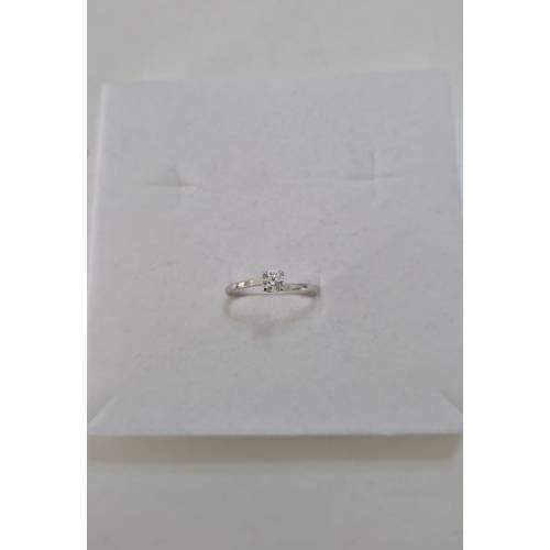 ANELLO Donna Solitario ORO BIANCO 18...