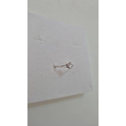 ANELLO Donna Solitario In ORO BIANCO...