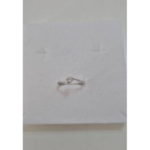 ANELLO Donna Solitario In ORO BIANCO...