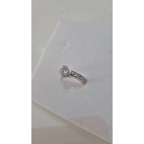 ANELLO Donna Solitario In ORO BIANCO...