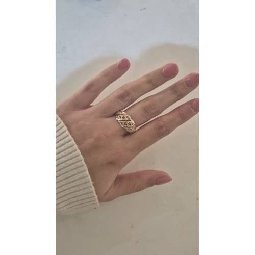 ANELLO Donna ORO Bicolore 18 Karati...