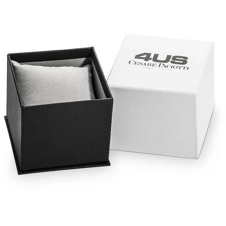 OROLOGIO CESARE PACIOTTI 4US Uomo In Acciaio Argento Blu Maglia Milano T4LS350