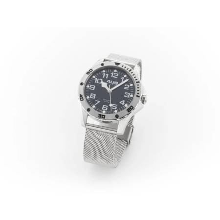 OROLOGIO CESARE PACIOTTI 4US Uomo In Acciaio Argento Nero Maglia Milano T4LS403