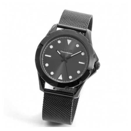 OROLOGIO CESARE PACIOTTI 4US Uomo Da Polso In Acciaio Nero Maglia Milano T4LS322