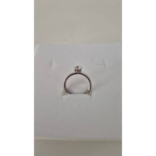 ANELLO Donna Solitario In ORO BIANCO...