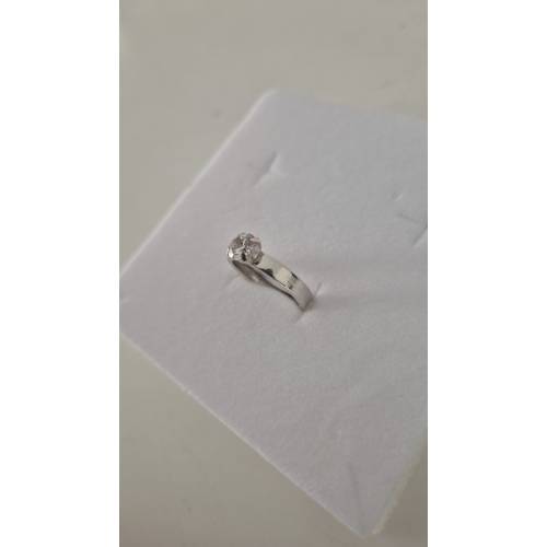 ANELLO Donna Solitario In ORO BIANCO...