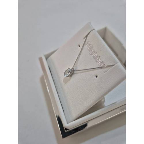 COLLANA ACQUAMARINA Ovale E DIAMANTE...