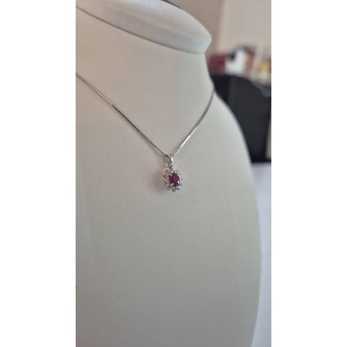 COLLANA RUBINO E DIAMANTI Pg Gioielli...