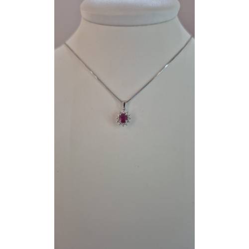 COLLANA RUBINO E DIAMANTI Pg Gioielli...