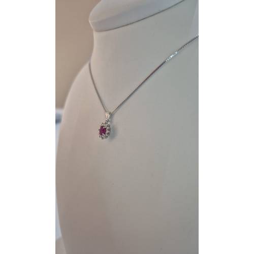 COLLANA RUBINO E DIAMANTI Pg Gioielli...