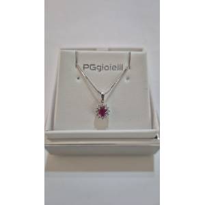 COLLANA RUBINO E DIAMANTI...