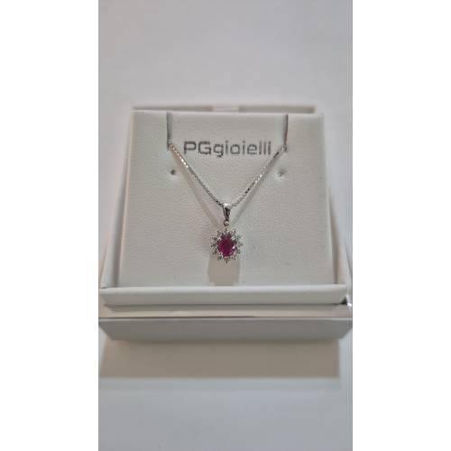 COLLANA RUBINO E DIAMANTI Pg Gioielli...