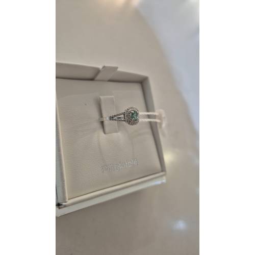 ANELLO Con SMERALDO E DIAMANTI ORO...