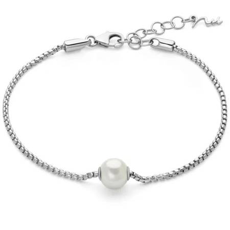 BRACCIALE MILUNA In Argento 925% E PERLA ORIENTE PASSANTE PBR3643B