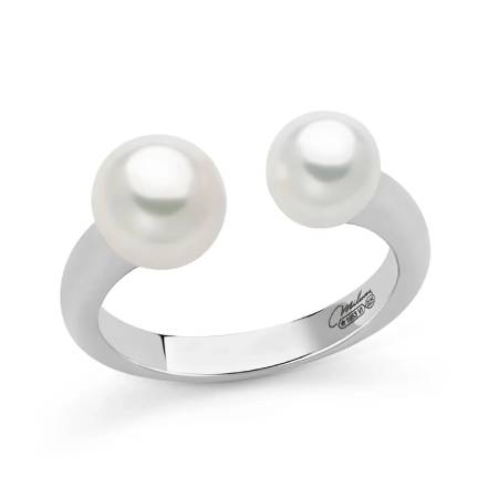 ANELLO MILUNA In Argento 925% CON PERLE ORIENTE PLI1707B