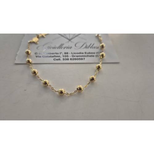 BRACCIALE ROSARIO In ORO GIALLO 18 Kt...