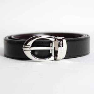 MONTBLANC Cintura 106148 Double Face Reversibile (Pelle Nera/Marrone) - 1
