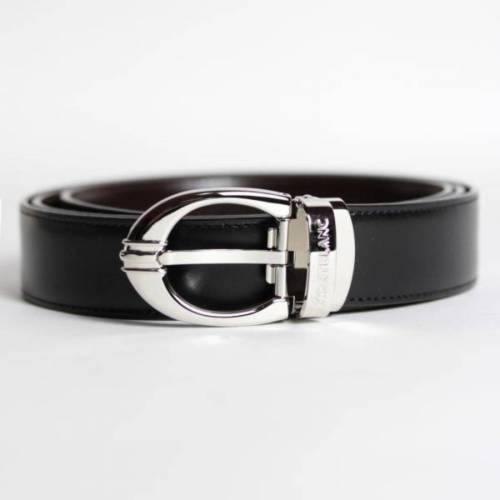 MONTBLANC Cintura 106148 Double Face Reversibile (Pelle Nera/Marrone) - 1