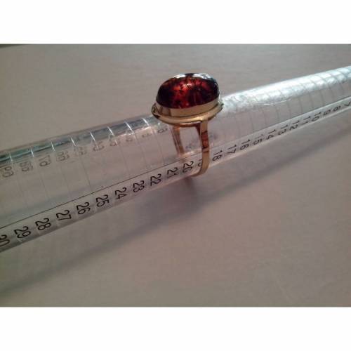 ANELLO IN ORO GIALLO E AMBRA - 3