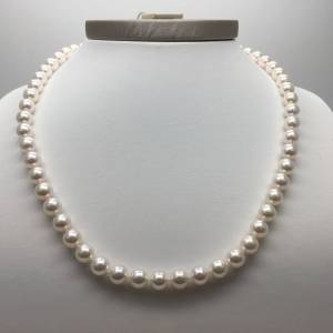 MILUNA GIROCOLLO PERLE D'ACQUA SALATA IN ORO BIANCO 1MPS665_42NLB94 - 1