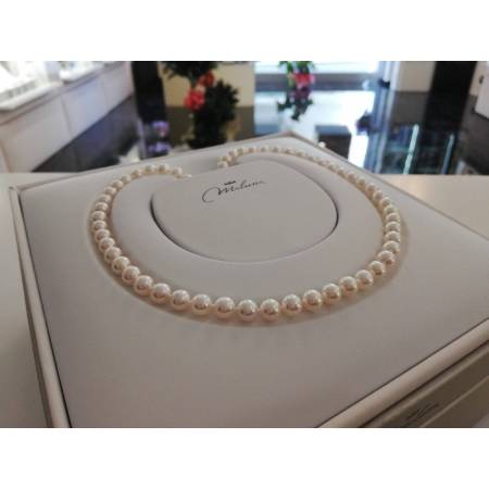 MILUNA GIROCOLLO PERLE D'ACQUA SALATA IN ORO BIANCO 1MPS665_42NLB94 - 2