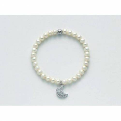 BRACCIALE DI PERLE MILUNA Elastico In ARGENTO 925%/1000 E TOPAZIO PBR2550-TPZ - 1