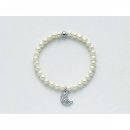 BRACCIALE DI PERLE MILUNA Elastico In ARGENTO 925%/1000 E TOPAZIO PBR2550-TPZ - 1