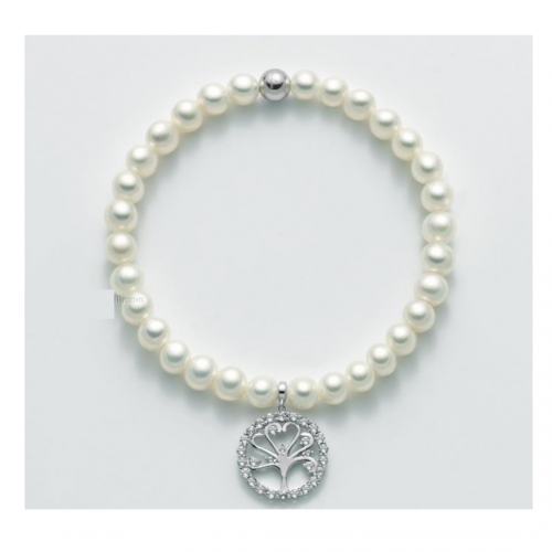 BRACCIALE DI PERLE MILUNA Elastico In ARGENTO 925%/1000 E TOPAZIO PBR2600-TPZ - 1
