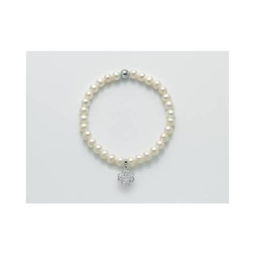 BRACCIALE DI PERLE MILUNA Elastico In ARGENTO 925%/1000 E TOPAZIO PBR2060-TPZ - 1
