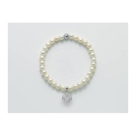 BRACCIALE DI PERLE MILUNA Elastico In ARGENTO 925%/1000 E TOPAZIO PBR2060-TPZ - 1