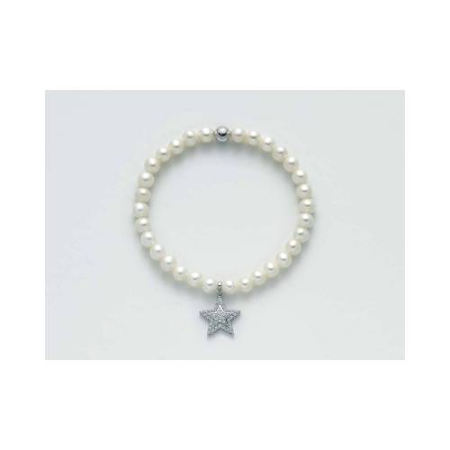 BRACCIALE DI PERLE MILUNA Elastico In ARGENTO 925%/1000 E TOPAZIO PBR2553-TPZ - 1