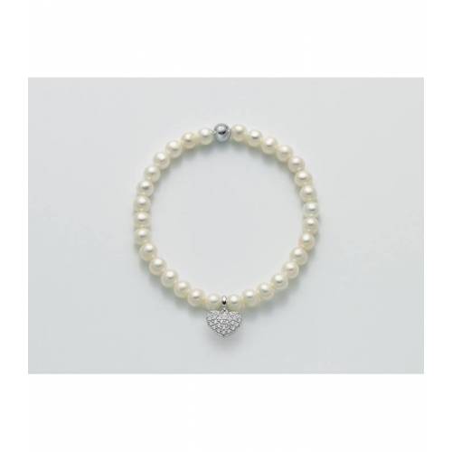 BRACCIALE DI PERLE MILUNA Elastico In ARGENTO 925%/1000 E TOPAZIO PBR2061-TPZ - 1