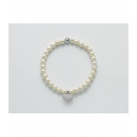 BRACCIALE DI PERLE MILUNA Elastico In ARGENTO 925%/1000 E TOPAZIO PBR2061-TPZ - 1