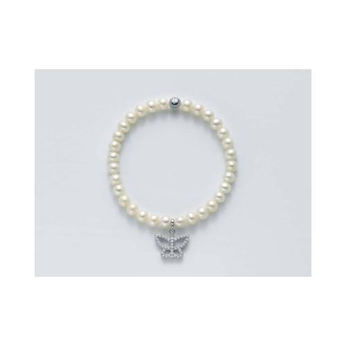 BRACCIALE DI PERLE MILUNA Elastico In ARGENTO 925%/1000 E TOPAZIO PBR2126-TPZ - 1