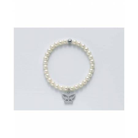 BRACCIALE DI PERLE MILUNA Elastico In ARGENTO 925%/1000 E TOPAZIO PBR2126-TPZ - 1