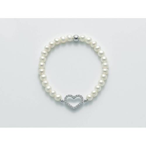 BRACCIALE DI PERLE MILUNA Elastico In ARGENTO 925%/1000 E TOPAZIO PBR2585-TPZ - 1