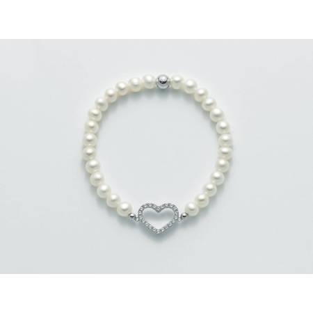 BRACCIALE DI PERLE MILUNA Elastico In ARGENTO 925%/1000 E TOPAZIO PBR2585-TPZ - 1