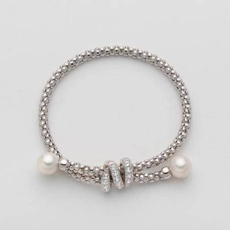 BRACCIALE DI PERLE MILUNA In ARGENTO 925%/1000 E TOPAZIO PBR3174-M - 1