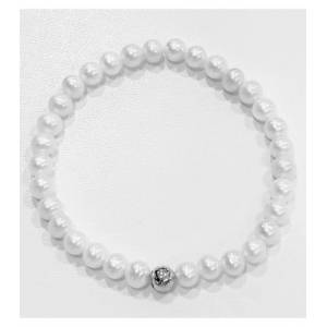 BRACCIALE DI PERLE MILUNA Elastico In ARGENTO 925%/1000 PBR3034 - 1