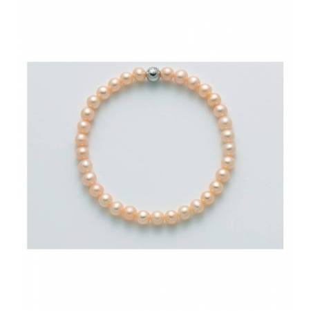 BRACCIALE DI PERLE MILUNA Elastico In ARGENTO 925%/1000 PBR3036 - 1